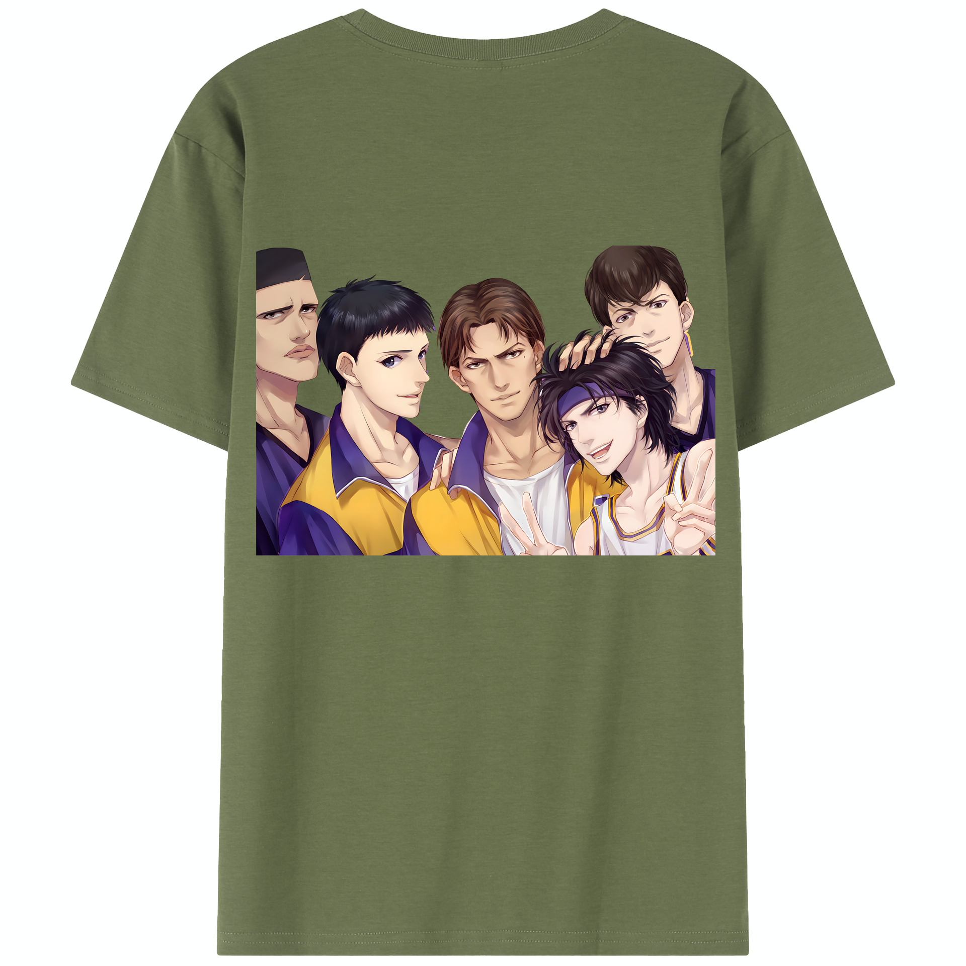SLAM DUNK／スラムダンク 綿100％半袖Tシャツ（背面プリント）